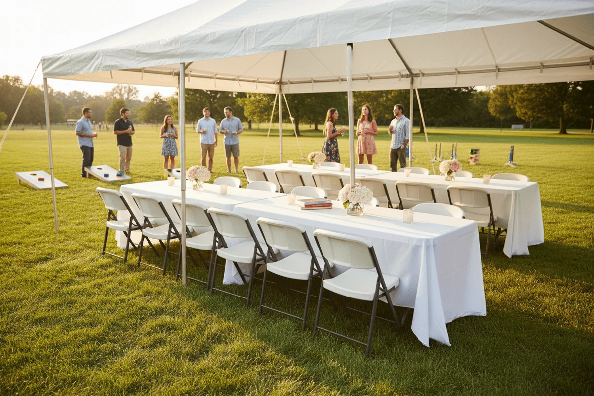 Tents & Chairs Setup